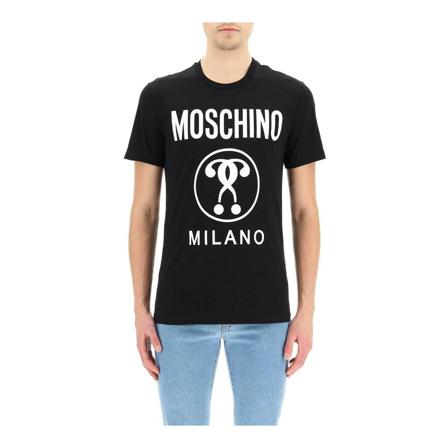 Moschino T-Shirts , Zwart , Heren , Maat: S