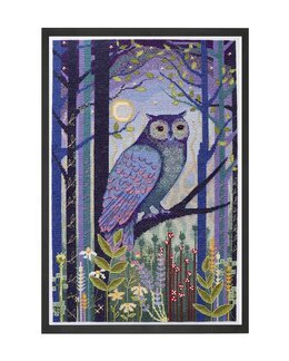 Stickpackung Bild Eule