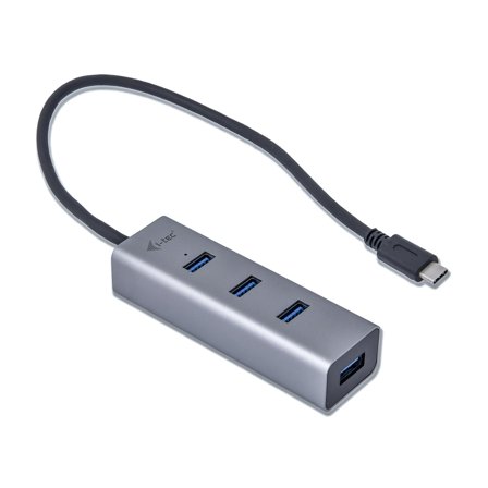 I-TEC USB-C 3.1 Metal HUB - hub - 4 porter