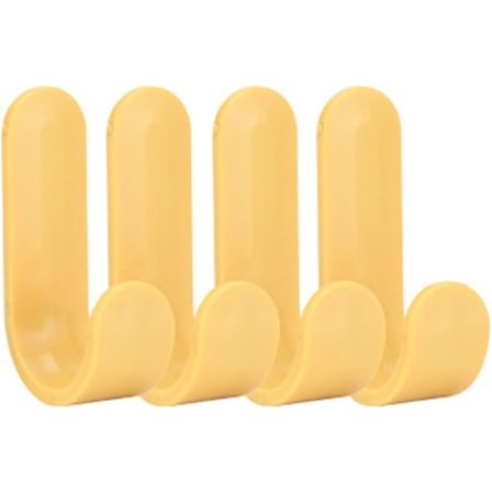 4 stk/sett Håndklekrok Henger Hattehylle Nøkkelholder Organizer Hjemmeinnredning Nøkkelring (Farge: Gul, Størrelse: One Size)_tfrf