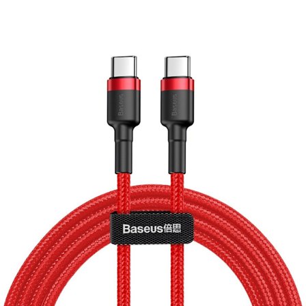 Høyhastighets USB-C kabel 60W 2M Rød BASEUS[YJD]
