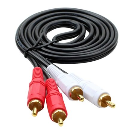 1,5m 2x RCA hann stereokabel