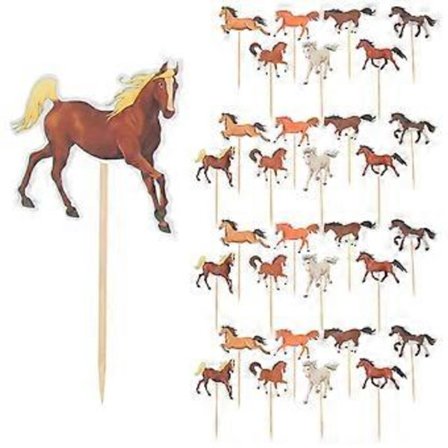 32 stk. Hestetema Kakepynt Kakepynt Hest Kakepynt Kakeornamenter