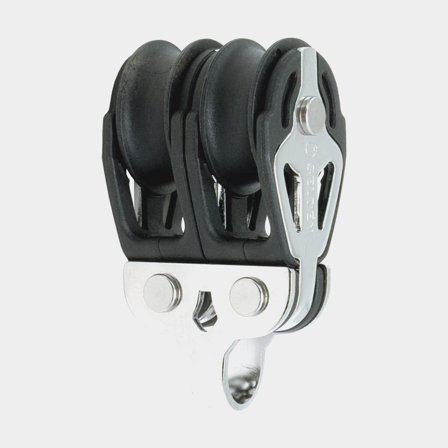 Double block Seldén BBB 20, fixed, ball bearing, suitable for ropes Ø2 - 6 mm