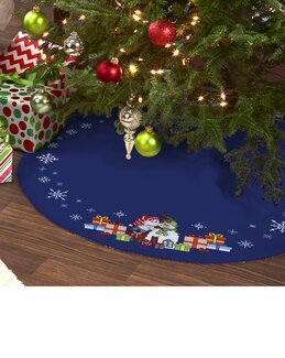 Broderikit Granmatta Julklappar av flece - Permin