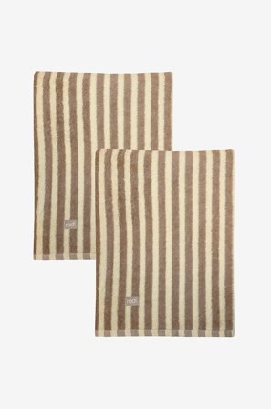 Redlunds - Brighton frotte 90x150 2-pakkaus - Beige - Käsipyyhkeet - 90X150 - - Homeroom