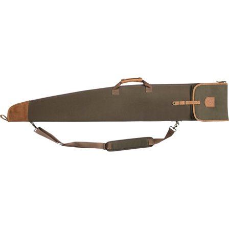 Fjällräven Shotgun Case in Dark Olive, G-1000/Leather