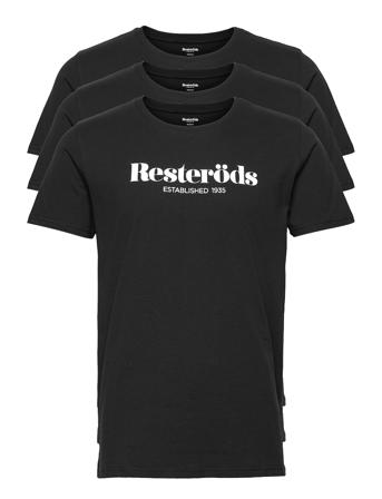 T-Shirt W. Print Rs Black Resteröds