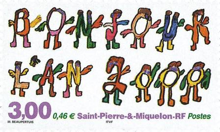 Saint Pierre & Miquelon - Goddag til år 2000 - Postfrisk frimærke