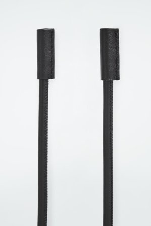 COS Femme Ceinture En Cuir Façon Corde in Noir