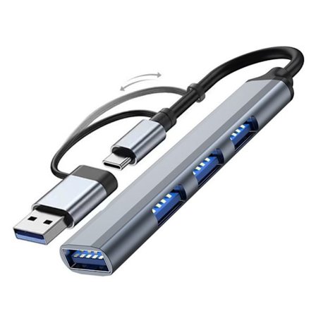 Type-C HUB 2-i-1 USB 3.0 Expander 4 PORTE 2 I 1 4 PORTE 2 I 1