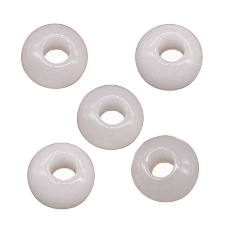 5 stk 8x14mm Naturstein Krystall Rund Form Store Hull Perler Anheng DIY Smykker Laging Halskjede Øredobber Armbånd