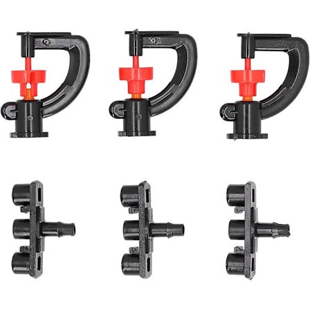 Tåkesprinkler, 20 sett Tåkesprinkler Irrigasjon Dysen Sprinklerhode G-type Sprinkler Dysen 180