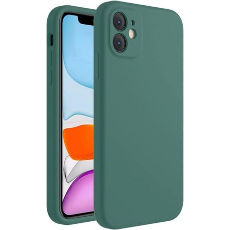 iPhone 11 Etui, Silikone [Firkantede Kanter] & [Kamera Beskyttelse] Forbedret