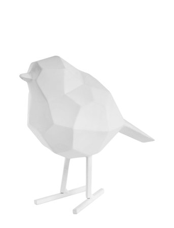 present time Statue Bird Small - White - H:17CM