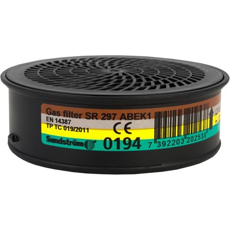 Sundström SR 297 Gasfilter ABEK1, Andningsskydd