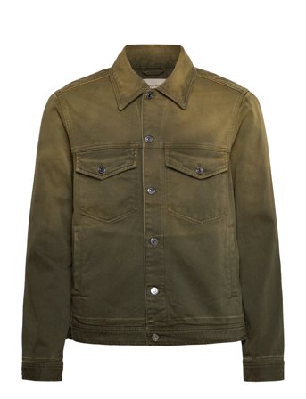 WOOD WOOD Wwivan Denim Jacket - Khaki green - S