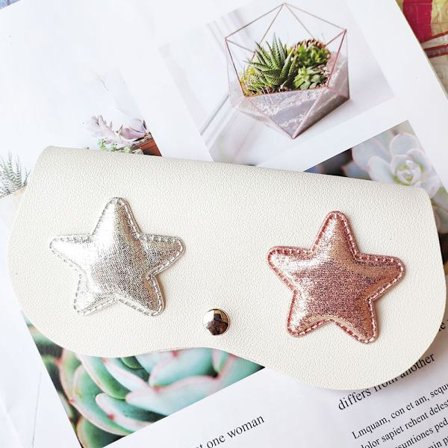 Ny bärbar djurtecknad glasögonpåse med krok, solglasögonfodral gåva