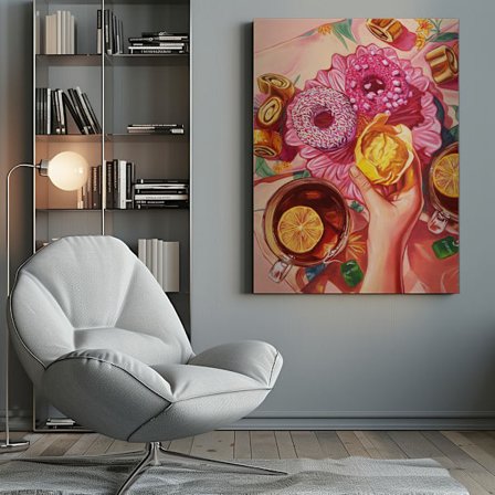 Spill the Tea Canvastavla 50x70 cm