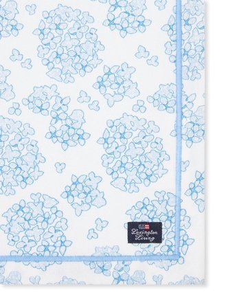 Lexington Stoffserviett Floral økologisk bomull Blå 50x50