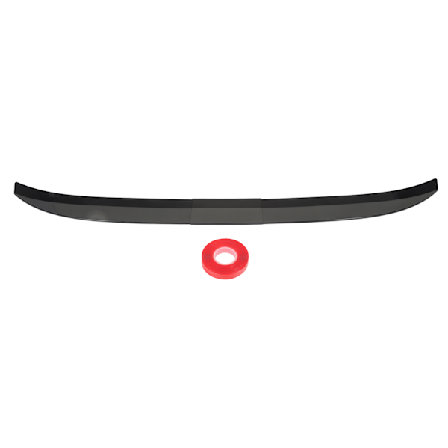 3PCS Bakre Spoiler Ving Lip 116 til 132cm Strømlinjeformet Gloss Black Trunk Ving Spoiler Universal for Kjøretøy