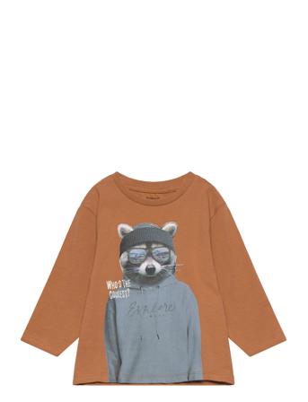 Nmmobinna Nreg Ls Top Box Tops T-shirts Long-sleeved T-shirts Orange Name It