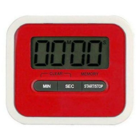 (Röd) Digital KÖKSTIMER Nedräkning Magnetisk Kylskåp Matlagningsklocka