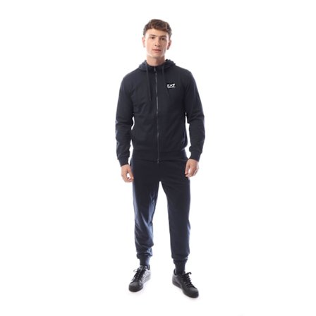 Emporio Armani EA7 Herr Core Identity Tracksuit med Full Dragkedja XL Marinblå