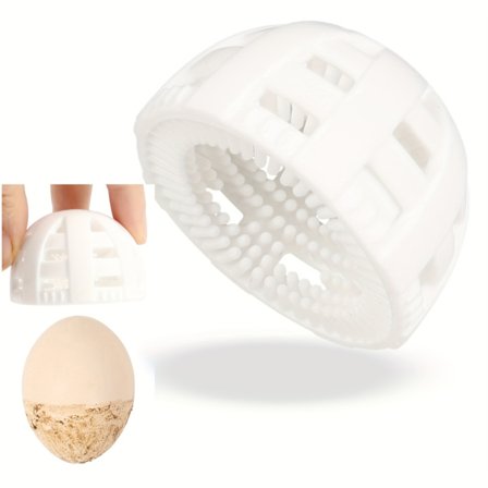 1 stk. Silikone Æggebørste - Bærbar, Blød Børste Æggevaskeværktøj til Gård & Hjemmebrug, Ideel til Udendørs & Køkken [DB]