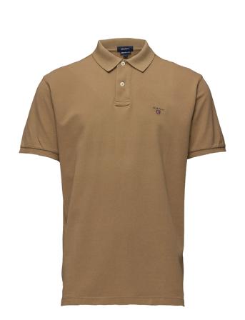 Original Pique Ss Rugger Polos Short-sleeved Beige GANT