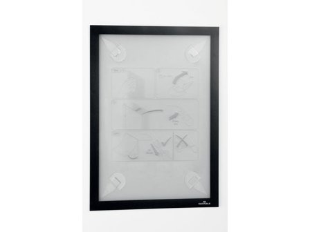 DURABLE Inforam självhäftande DURAFRAME wallpaper A4 svart - Lyreco - Kontorsmöbler och inredning - Tavlor ställ och ramar - Magnet ramar