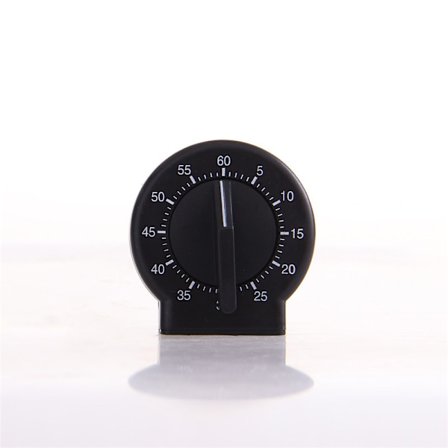 60 minutters opptrekkbar timer, visuell mekanisk timer, 0 til 60 minutter, for kjøkken, hårfargepleie, barns hjemme- og klasseromsaktiviteter eller 