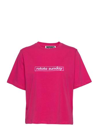 Aster T-Shirt T-shirts & Tops Short-sleeved Rosa ROTATE Birger Christensen