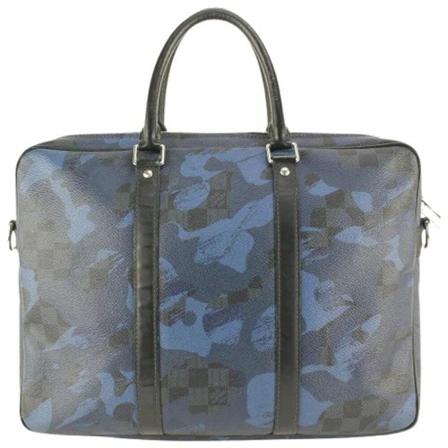 Louis Vuitton Vintage, Pre-owned Leather louis-vuitton-bags Blauw, Dames, Maat:ONE Size