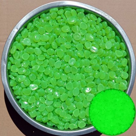 100st/påse blandad färg utomhus lysande stenar Glow In Dark Gar
