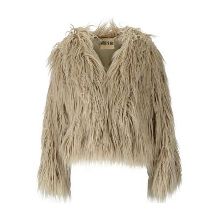 Aniye By, Faux Fur & Shearling Jackets Beige, Dames, Maat:S