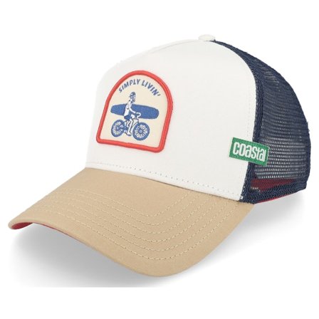 Coastal - Bianco trucker Cappellino - Simply Livin White Trucker @ Hatstore