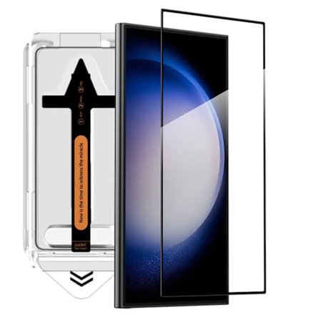 Easy Install Samsung Galaxy S24 Ultra Skärmskydd HD Härdat Glas