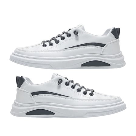 Miesten muodikkaat tennarit, liukumattomat pohjat, keinonahkaiset tennarit, miesten rento kengät päivittäiseen ulkoiluun