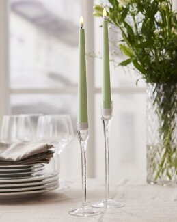 LED Antikljus 2-pack Flamme Candy batteridrivna Grön - Star Trading