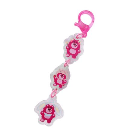 Söt väskhänge Härligt mönster Levande Ljus Bärbar Anime Nyckelhänge med tryckkrok för dekoration Typ 1 (02)