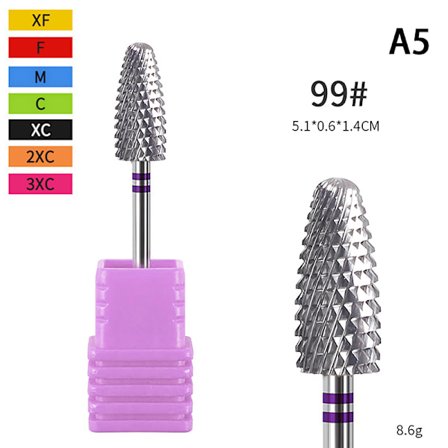 Skaft Tungsten stål spikerborefil for elektrisk manikyr