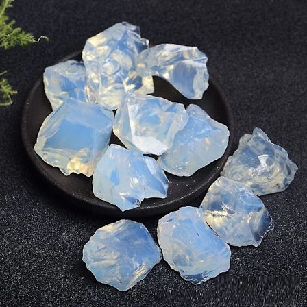 Naturlig Opal Kristall Rå Sten Mineral Hantverk Dekoration