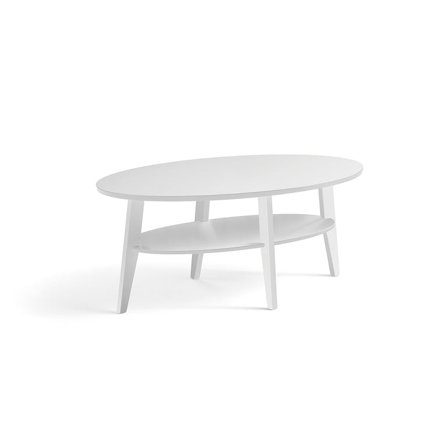 Kaffeetisch HOLLY, 1200 x 700 x 500 mm, Eiche/weiß