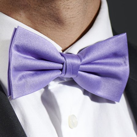 Light Purple Basic Pre-Tied Bow Tie for Men - Pre-tied bow ties