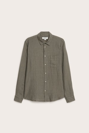 Kappahl | Linskjorte regular fit Grønn L | Grønn