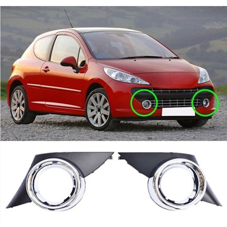 Bil Front Venstre Tågelygte Dæksel til Peugeot 207 Sport 2006-2009