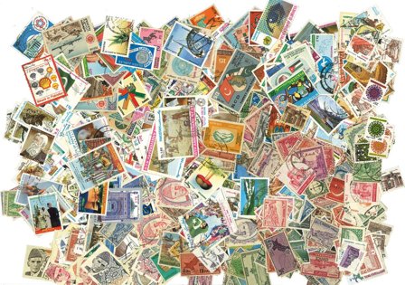 Pakistan - Frimærkepakke - 500 forskellige stemplede frimærker