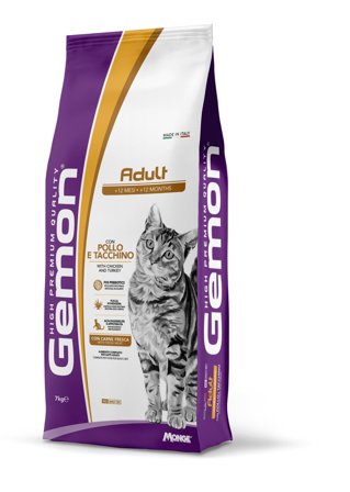 Gemon Cat Adult Pollo e Tacchino Cibo Secco Per Gatti Adulti