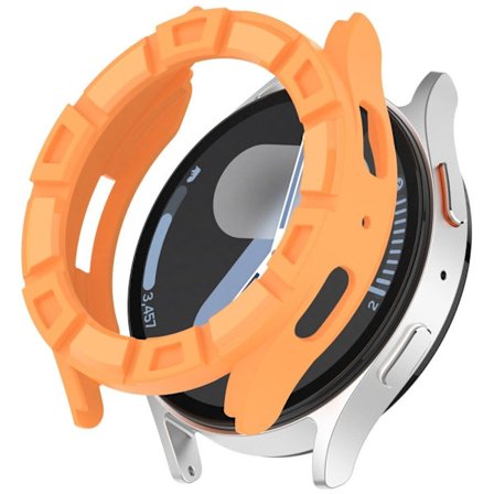 Samsung Galaxy Watch7 44mm Klockfodral Hollow Armor Mjuk Flexibel Klockram - Orange